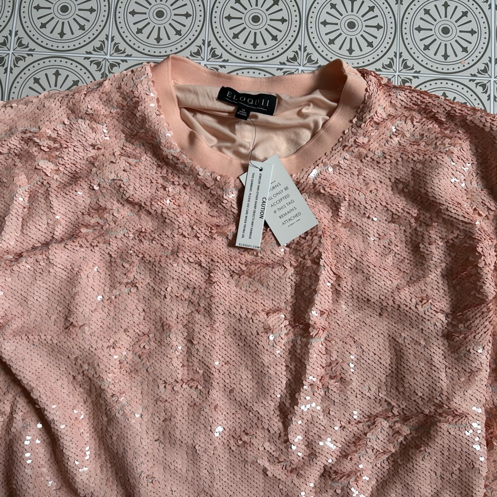 Eloquii Sequin Shift Dress
